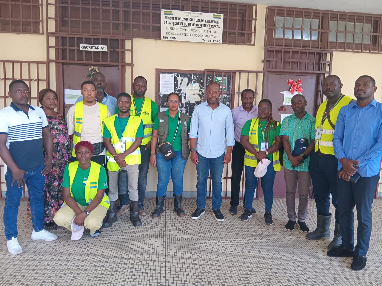 Ogooué-Maritime : le Ministre Pacôme Kossy en tournée dans les exploitations agricoles de Port-Gentil